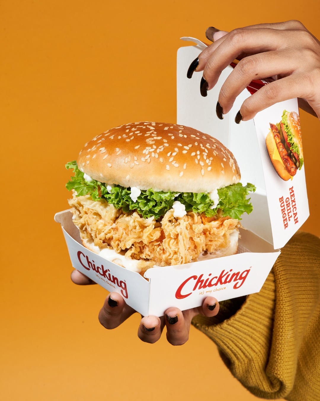 Chicking burger